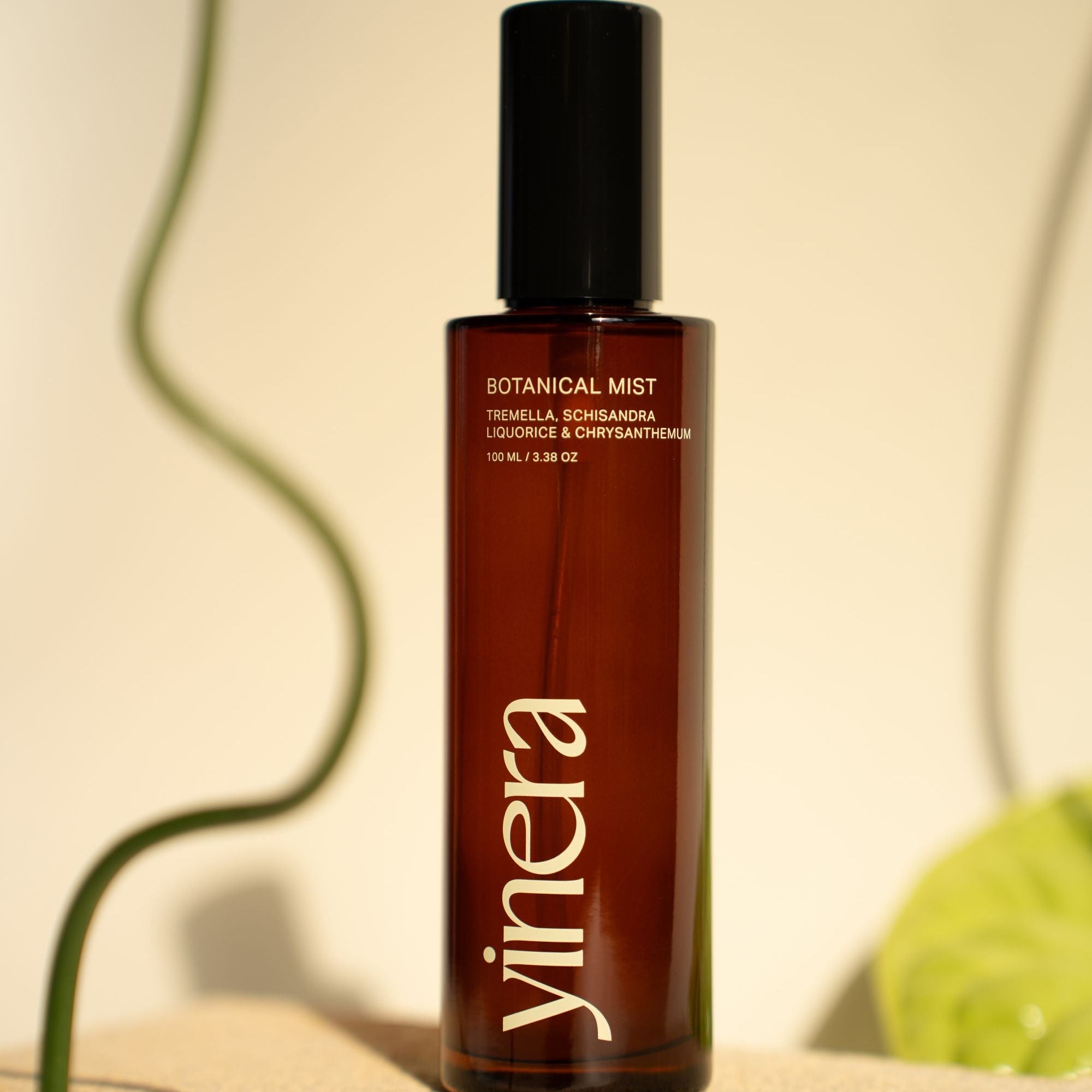 Yinera botanical mist | Yinera tallow skincare | amber bottle photography
